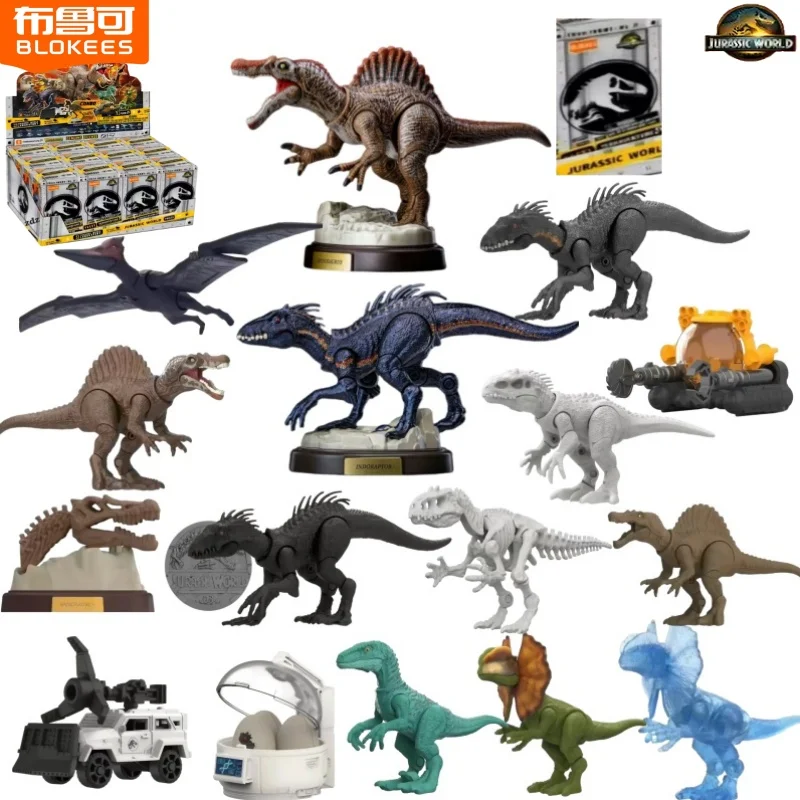BLOKEES Jurassic World Bloques de Construcción Set Natural Edición Sorpresa 3ª Edición Dios de la Guerra Spinosaurus Dinosaurio Modelo de Ensamblaje Juguete