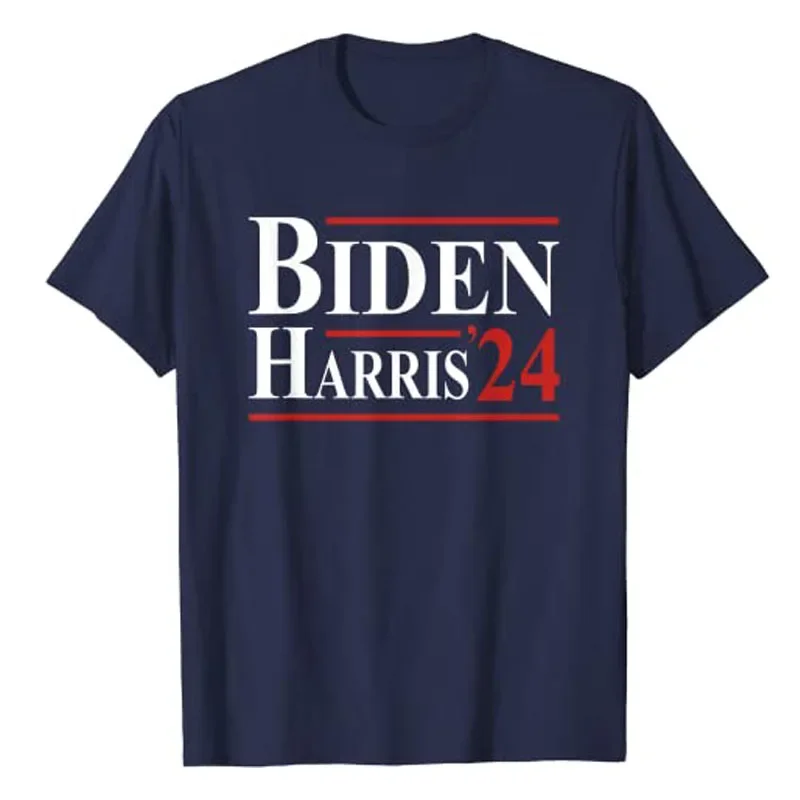 Joe Biden President Kamala Harris 2024 Presidential Election T-Shirt Support Biden-Harris-2024 Re-election Patriotic Tee Tops