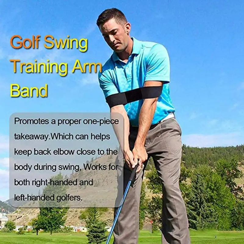 Banda de brazo de corrección de Swing de Golf profesional, banda elástica, Ayuda de postura elástica, herramienta de entrenamiento de entrenador de corrección de Swing