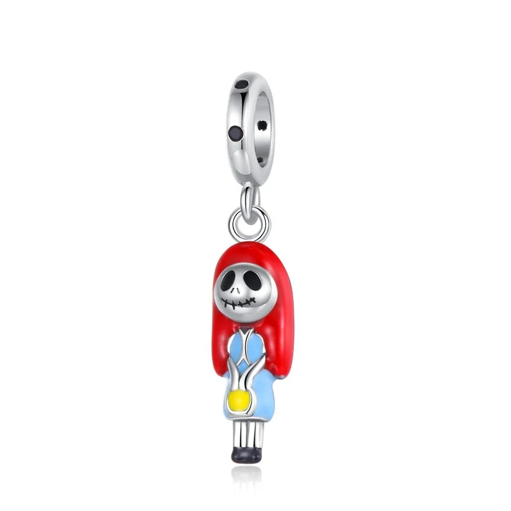 925 Silber Potdemiel Disney Bestseller Anhänger Weihnachts-Albtraum Charms Perlen Passend für Armband Halskette Damen DIY Edelschmuck Geschenk