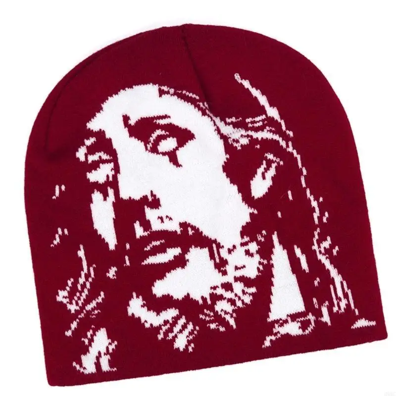 39BC قبعة متماسكة فريدة من نوعها للجنسين قبعة الشتاء السترة عارضة الشارع الشهير بيني صور الدعائم