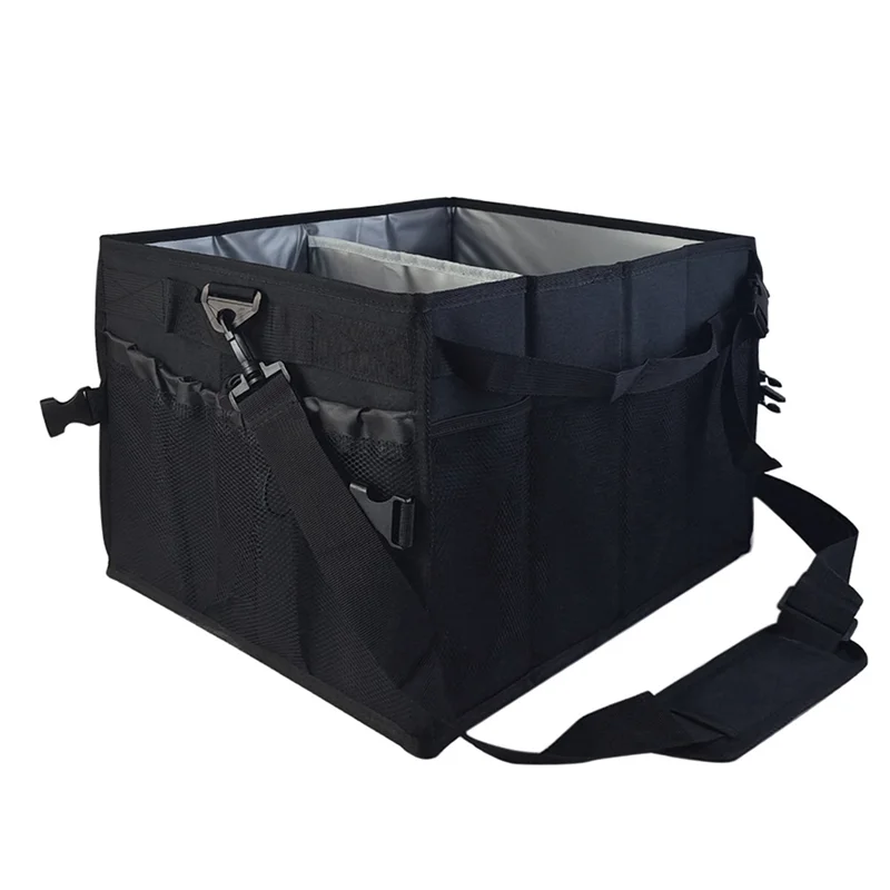 

ABGR-Grill Picnic Bag Organizer With Paper Towel Holder BBQ Bag For Keep Grilling Spices Tool For Outdoor Camping Travel Car