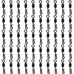 50pcs Bearing Swivel Carp Fishing Connector Q-Shaped Quick Change Swivels For Fishing Supplies Terminal Tackle Accessories Pesca