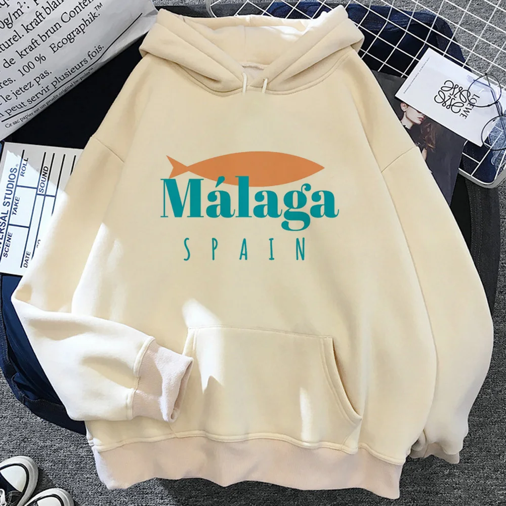 

Malaga hoodies women long sleeve top graphic vintage anime Hooded Shirt tracksuit female Kawaii clothes