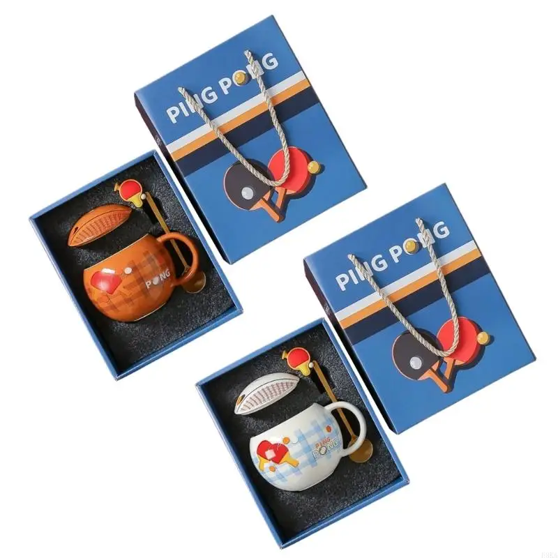

Elegant Gift Boxed Ceramic Table Tennis Mugs 420ml Sports Memorabilia With Ergonomic Handle Perfect For Gift And Collection