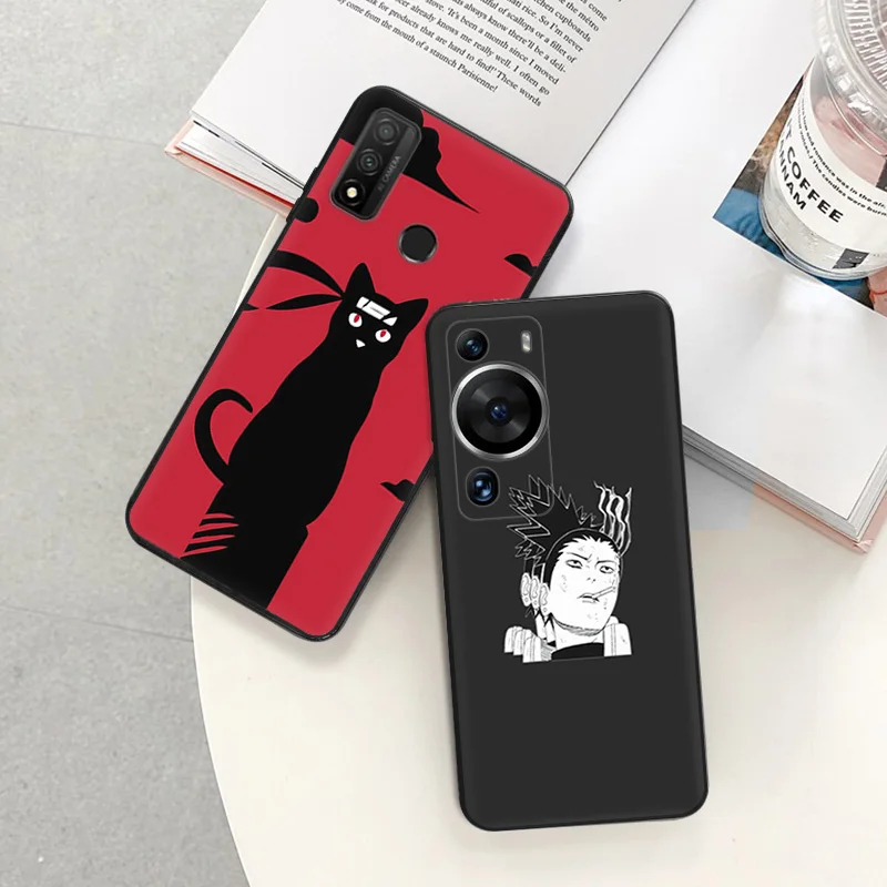 Soft Case for Honor 70 90 Magic5 Pro X6 X7 X8 a X9 b 8X Huawei P40Lite P30 P20 P Smart Cool N_Narutos Black Phone Cases Cover