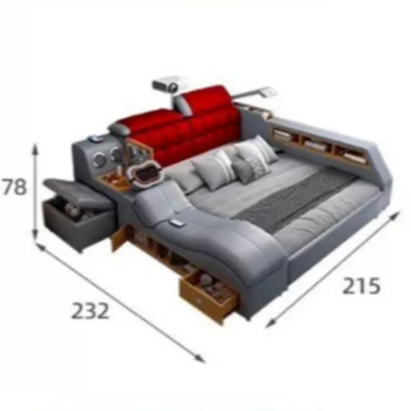 Electric Smart Beds Daybed Dressers Grey Desk Beds Futuristic Bookcase Nordic Bedroom Muebles Para Dormitorio Furniture Home