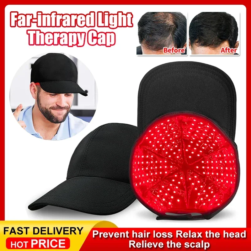 

Red Light Therapy Device Hat Near Infrared 180LED Treatment Helmet for Hair Growth Cap Prevant Loss Head Relaxation Relief Scalp