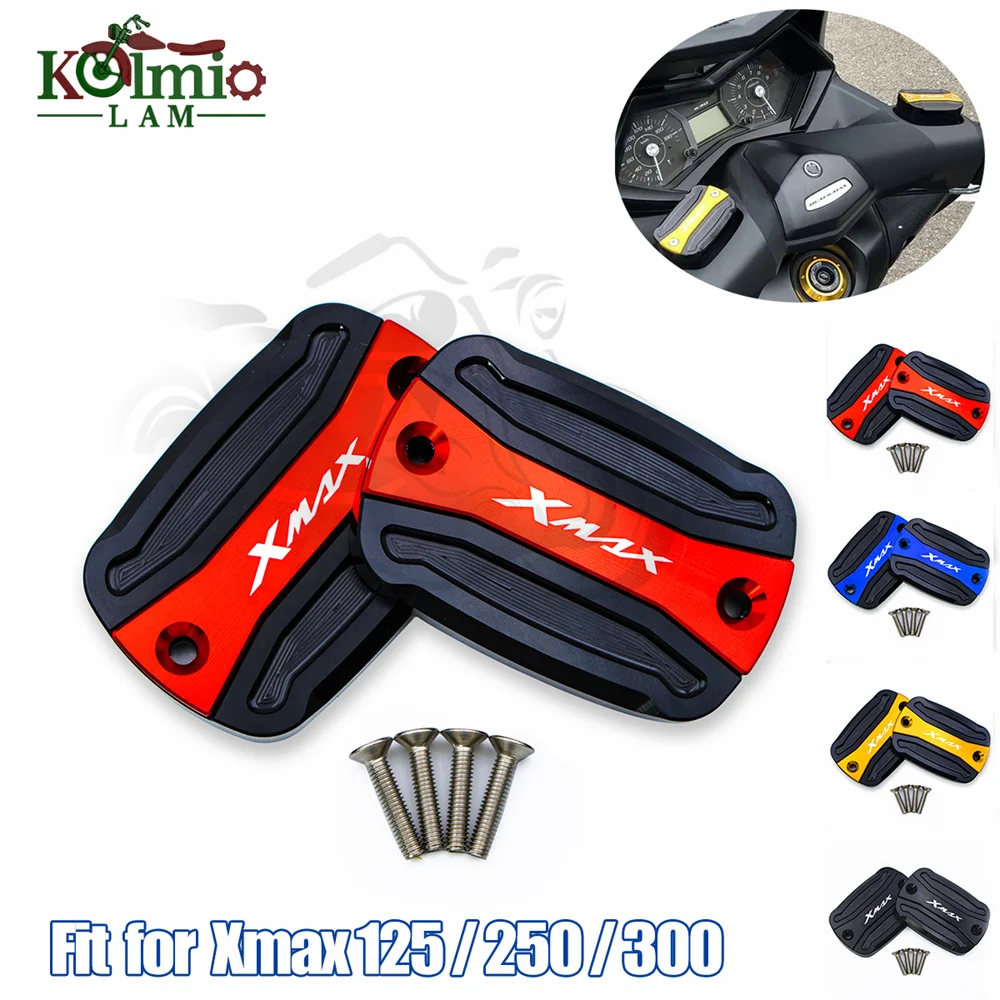 

Подходит для мотоциклов YAMAHA XMAX 125 250 300, передний тормозной резервуар, крышка резервуара для жидкости, крышка масляной крышки X-MAX300 XMAX 250 XMAX300