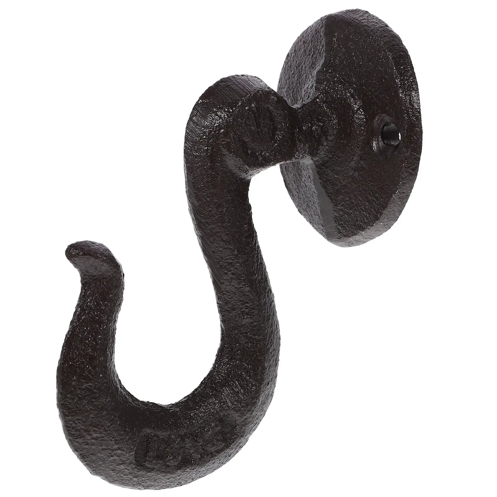 Vintage Cast Iron Wall Mount Hook Heavy Duty Garage Garden Balcony Utility Hanger for Tools Coats Towels Bags Hats Organization