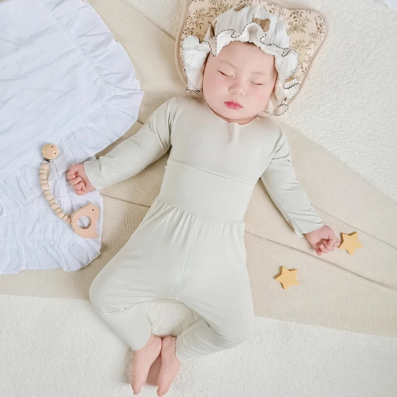 Modal Pajamas Baby Autumn Clothing Set Newborn Home Wear Separate Pieces Thin Style Class a Seamless and Traceless