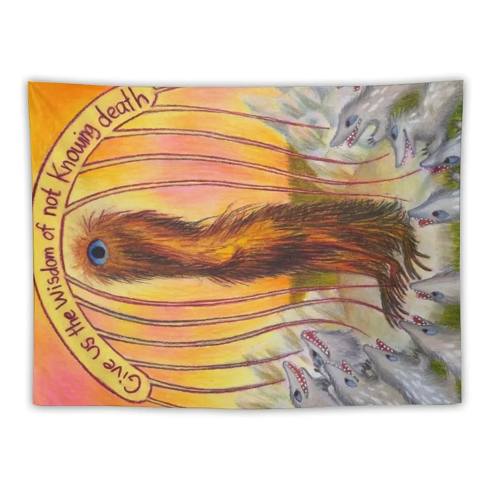 

Give Us the Wisdom of Not Knowing Death Tapestry Room Ornaments Decoration For Bedroom Tapestry