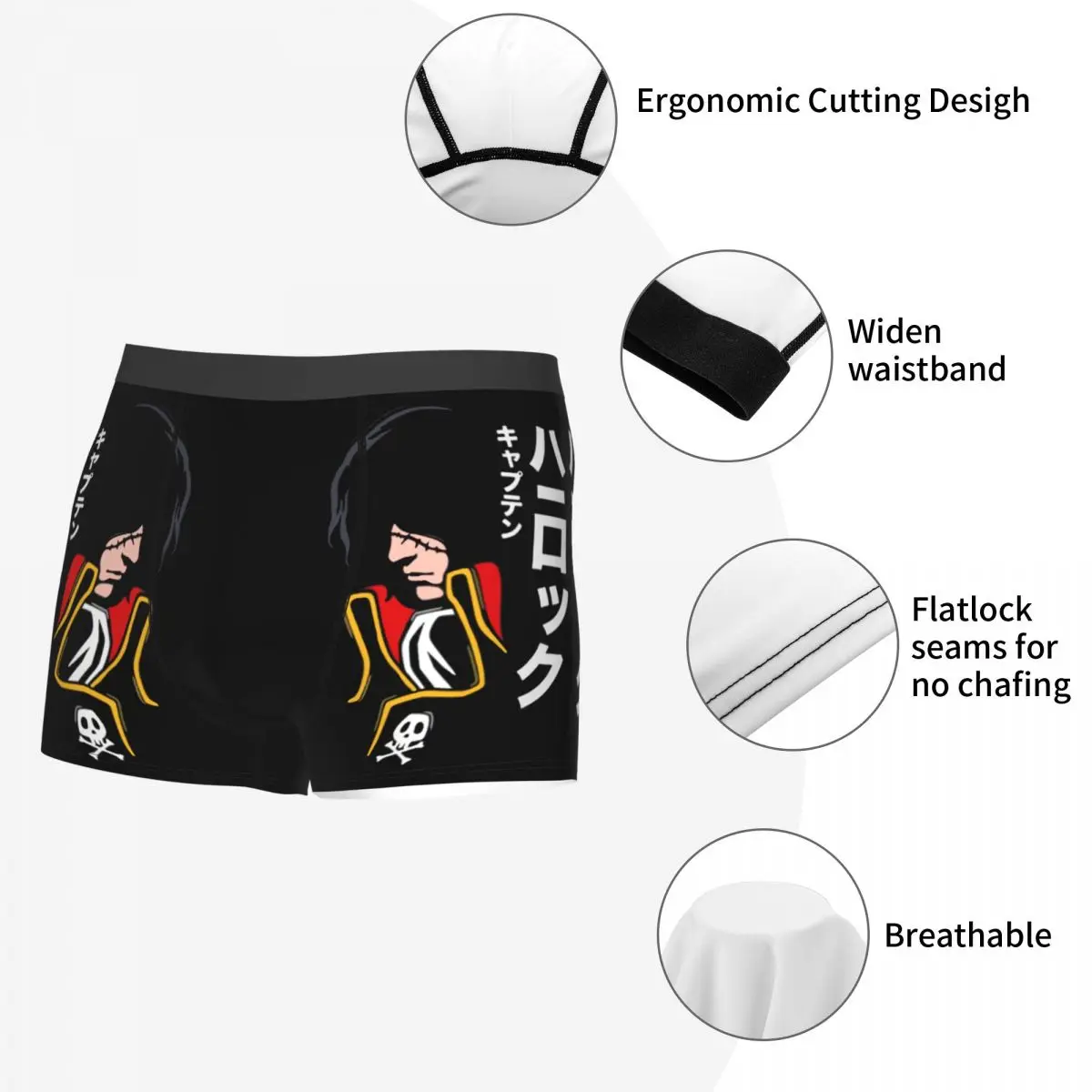 Albator Men\'s Boxer Briefs special Highly Breathable Underpants High Quality 3D Print Shorts Birthday Gifts