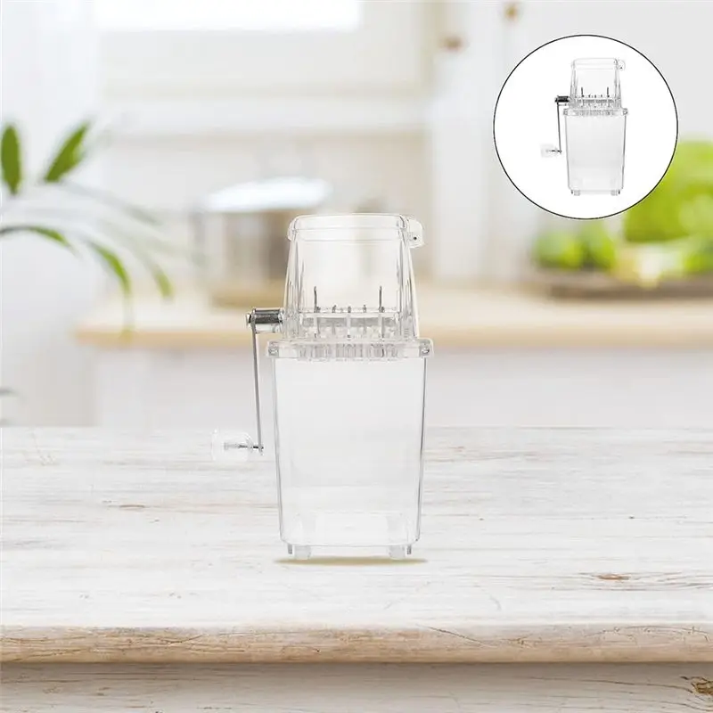 KSOL 2L Ice Crusher Shaver Portable Hand Crank Ice Machine for Home Ice Ice Chip Ice Manual A