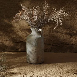 Ceramic Vase Decoration Home Decorative Vases For Flowers 25.8CM Vintage Handmade Ceramics & Pottery For Living Room
