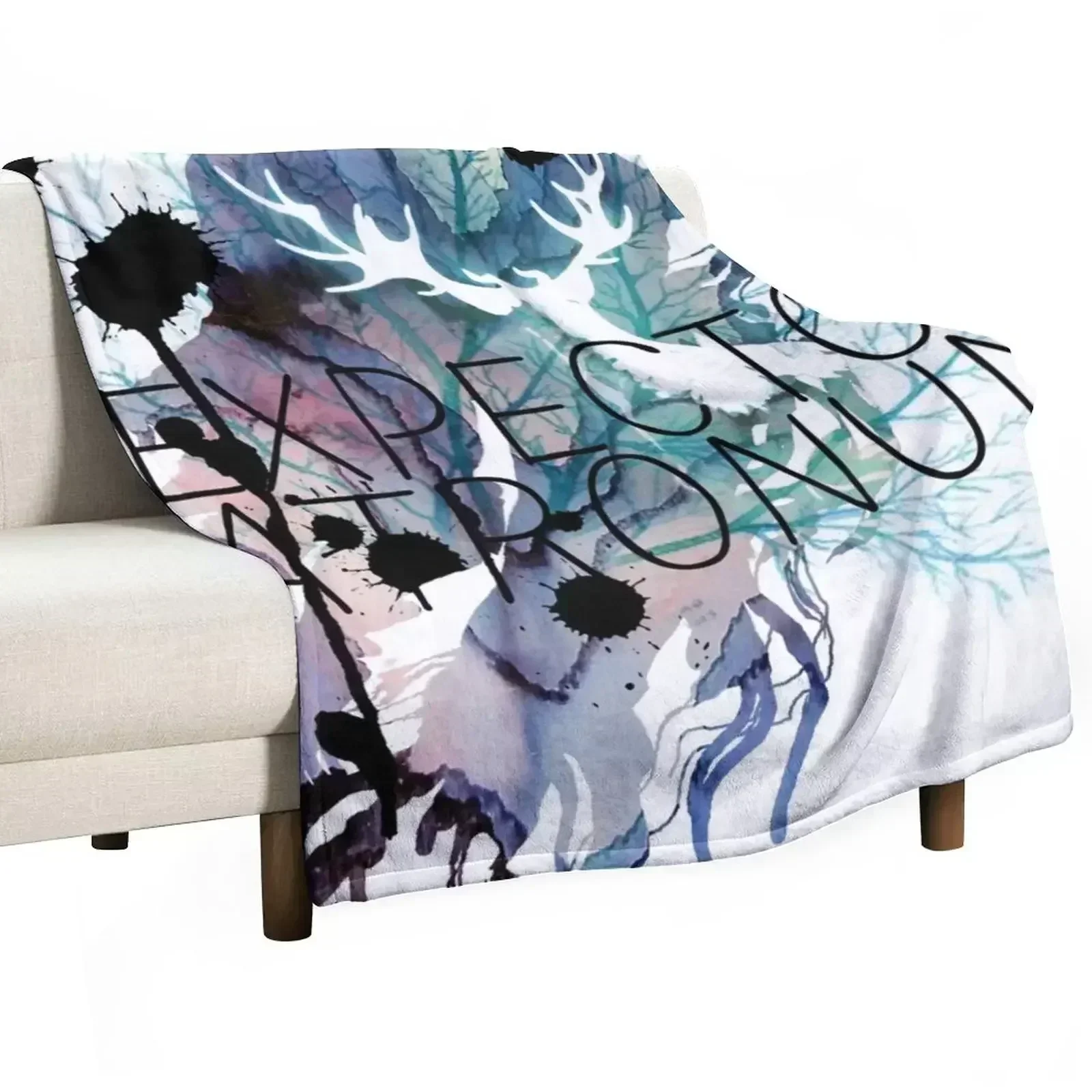New EXPECTO PATRONUM HEDWIG WATERCOLOUR Throw Blanket Bed Thermal For Sofa Thin Furrys Custom Blankets For Baby Blankets