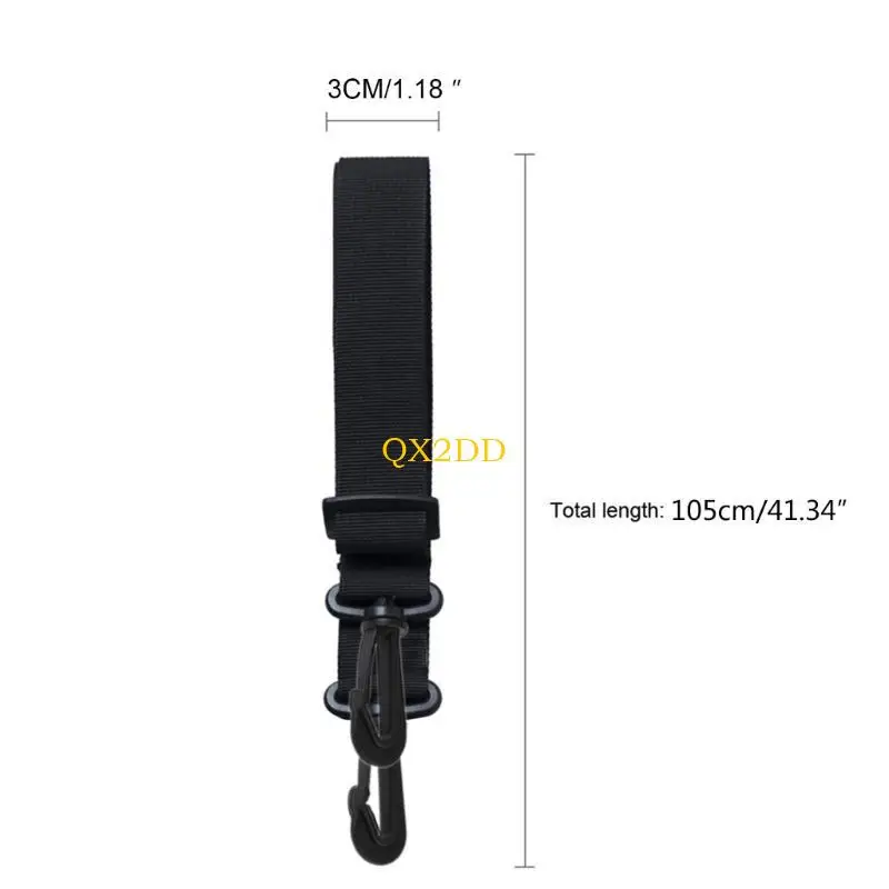 QX2D Stroller Shoulder Strap Wheelchair Carriage Bag Carry Strap Hook Hanger Foldable Traveling Baby Pram Accessory