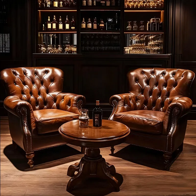 

Sofa American sofa retro western food cafe table and chairs