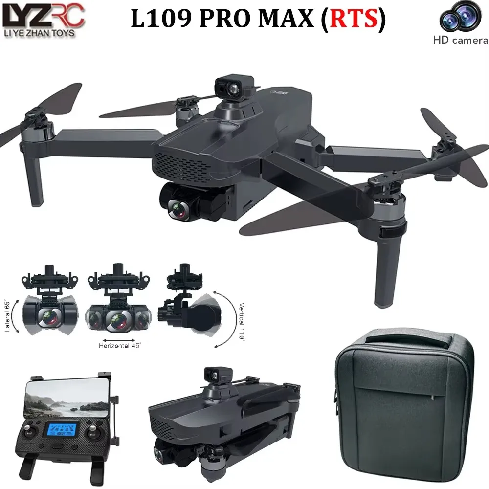 L109 PRO MAX Drone Battery L109 PRO MAX GPS Obstacle Avoidance RC Drone Quadcopter Spare Parts 7.6V 3400mAh Battery/Propeller/US