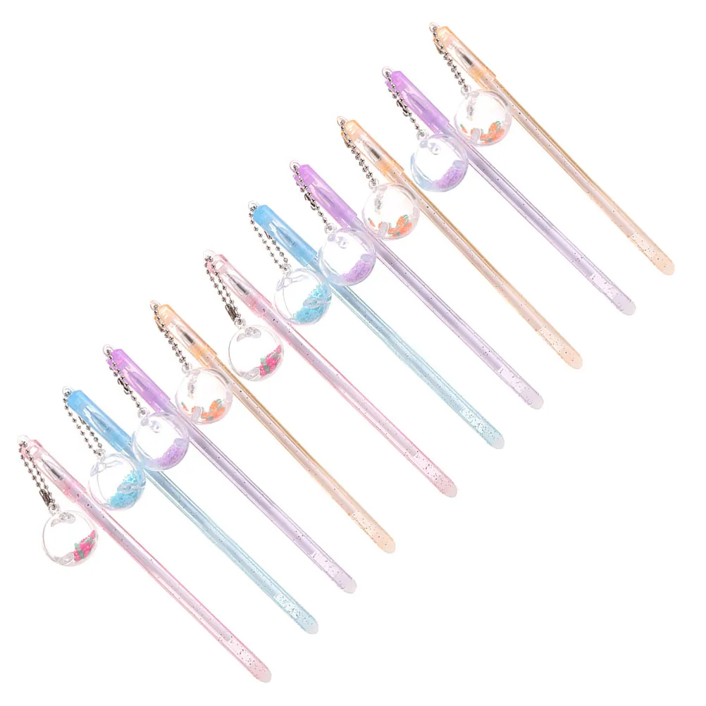 

10Pcs Chic Pendant Gel Pens Set Smooth Writing Ink for Greeting Cards Coloring Books Crafting Scrapbooking Journaling Students