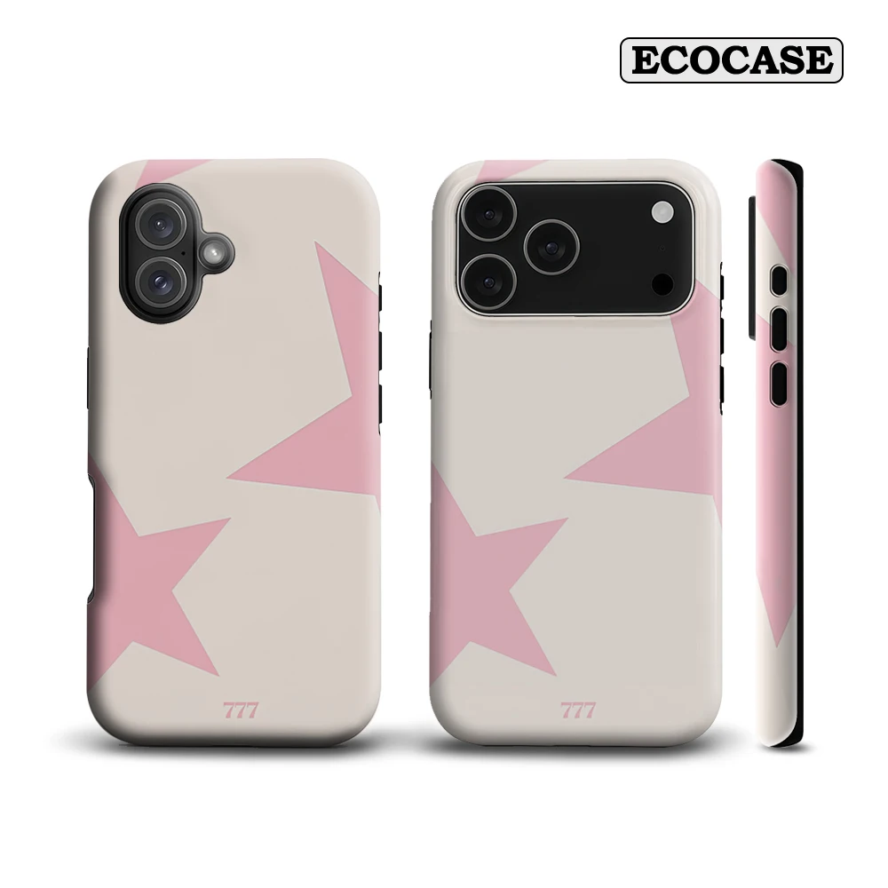 Pastellrosa Sterne und 777 IPhone 17 Must-Haves Handyhülle für IPhone 17 16 15 14 13 12 Pro Max Plus Doppelschichtige Rückseite