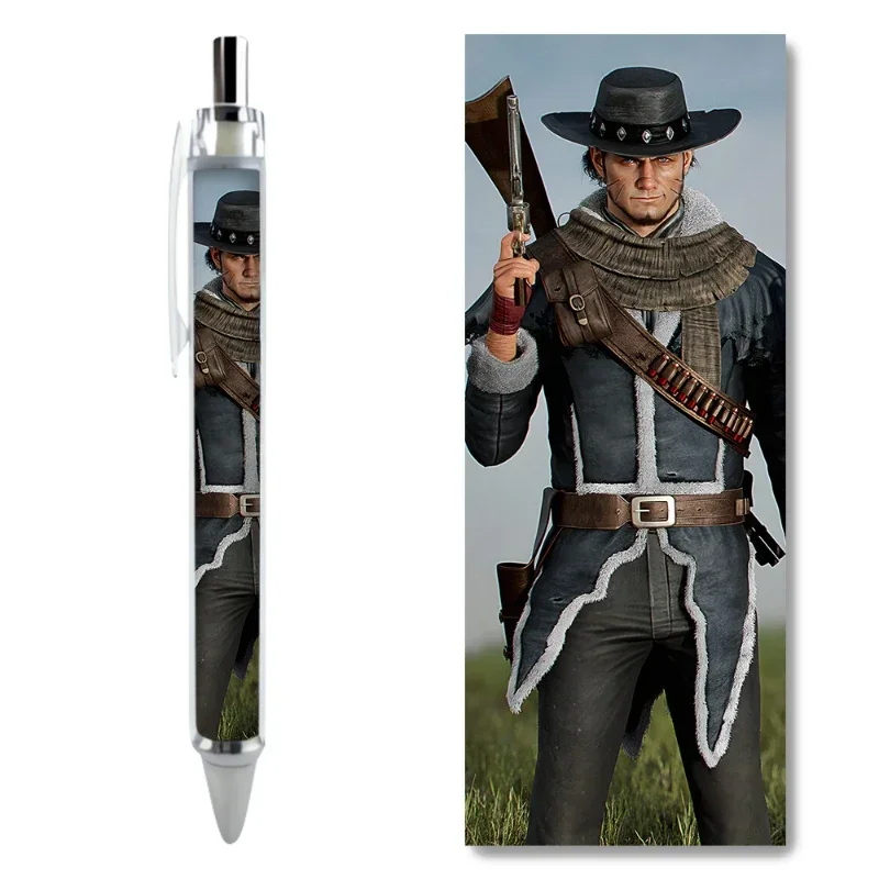 2/4PCS John Marston Character Gel Pens Handsome image stationery pen Hot Selling Popular Game Peripherals Daily Stationery Items