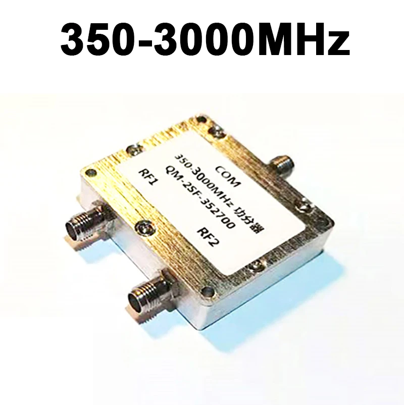 1Mhz-6GHz RF Power Divider 2-Way Combiner Power Splitter 433Mhz 868Mhz 915Mhz 1.2Ghz 1.5Ghz 2.4Ghz 5.8Ghz HAM Radio Amplifier