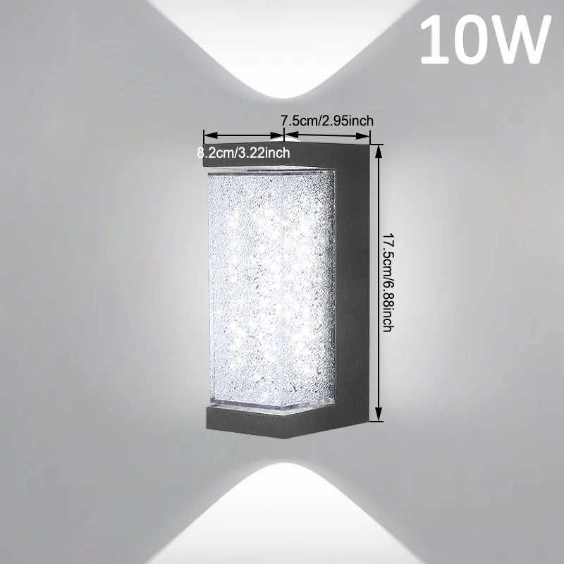 Crystal LED Indoor Wall Light 10w Bedroom Bedside Light Living Room Balcony Aisle Wall Lamp Corridor Decoration Wall Lamp