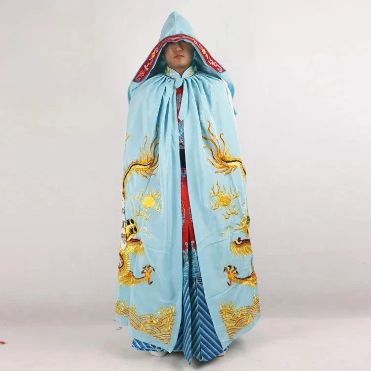 التطريز التنين Dramaturgic إمبراطور بكين عباءة زي أوبرا الصين زي كرنفال الصينية أوبرا بكين الدراما عباءة