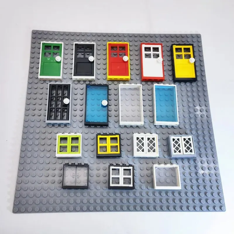 MOC House Doors Windows Building Blocks Parts City Friends Blocks Toys Compatible Brand Assemble Toys for Children Bricks Gifts