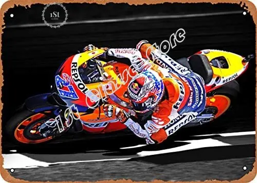 Metal Sign - Racing Casey Stoner - 8 x 12 Vintage Look Tin Plate