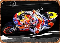 Metal Sign - Racing Casey Stoner - 8 x 12 Vintage Look Tin Plate