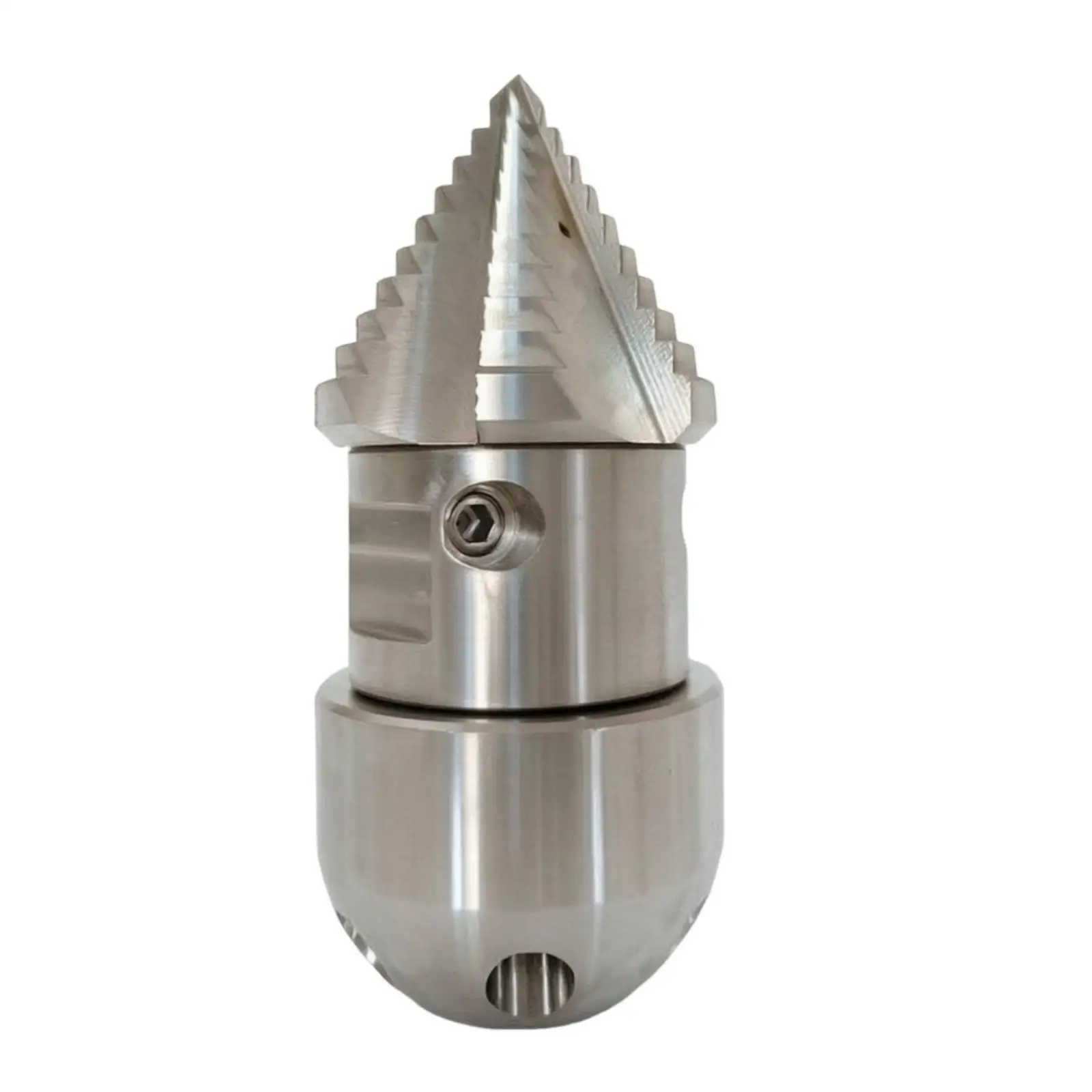 Rotary Nozzle with Ceramic Outlet High-Pressure Stainless Steel Pipe Cleaning Nozzle Rotating for Plumbers, Drain Clearing