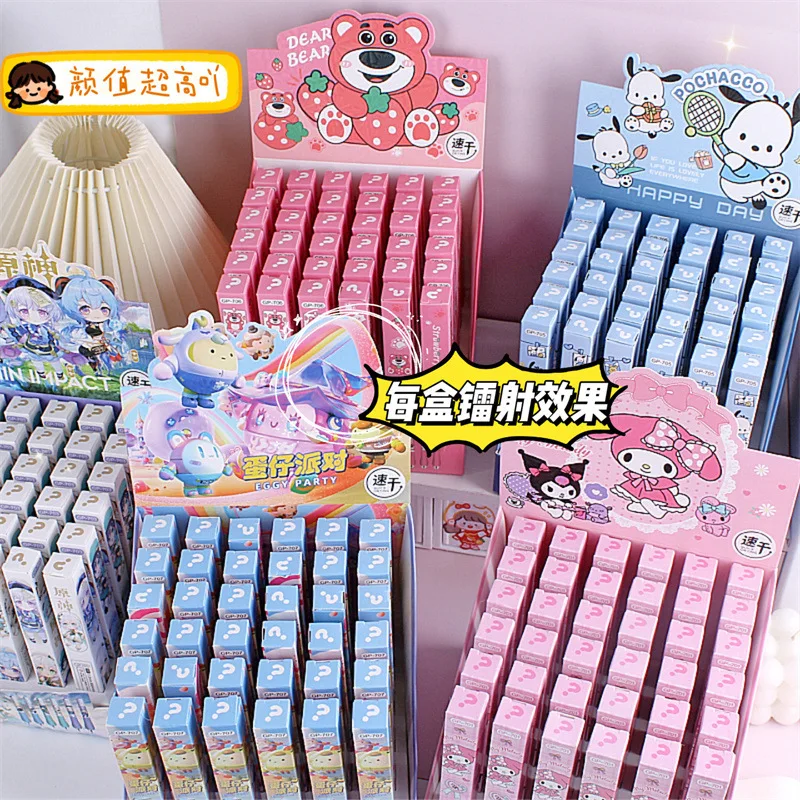 36pcs Sanrio Melody Pochacco Blind Box Pen Sponge Neutral Pen Student Writing Stationery Birthday Gift School Supplies Wholesale