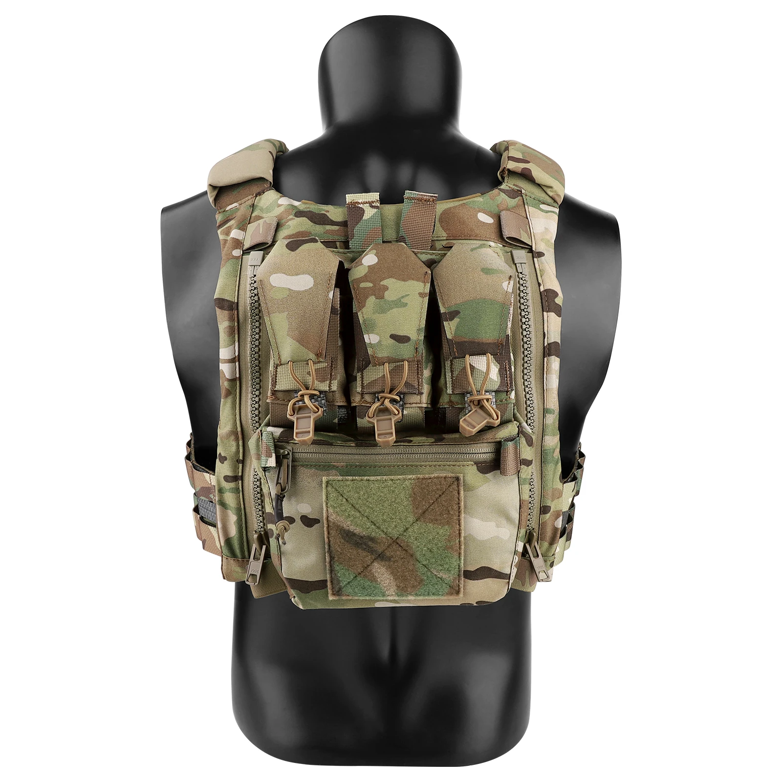 KRYDEX bolso táctico MOLLE con panel trasero y porta revistas - imagen 5