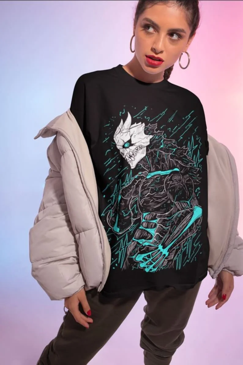 Japanese Kaiju Shirt, Japanese Shirt, Aesthetic Clothing, Funny Tee, Soft Cotton Tee