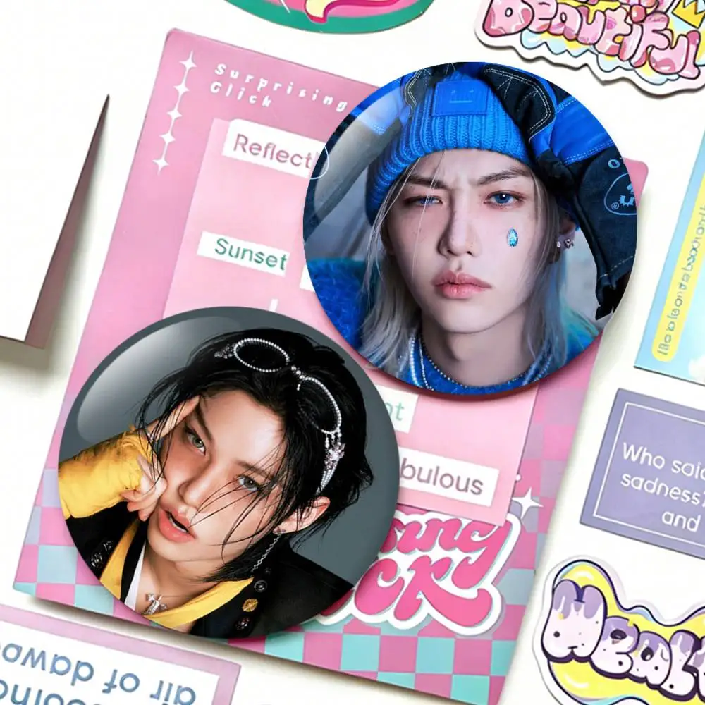 Sunshine F-FelixS Singer Badges 25 32 44 58 75 mm Round Fans Collect Friends Gifts Brooch Souvenir