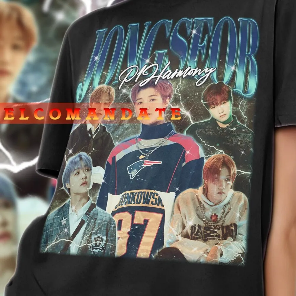 JONGSEOB P1HARMONY Shirt Vintage Retro 90s Tshirt Bootleg Tee Sweater