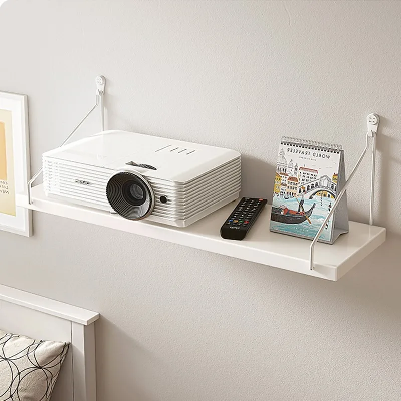Projector bracket, no punching at the bedside, hanging on the wall, household tray storage, gimbal, wall shelf