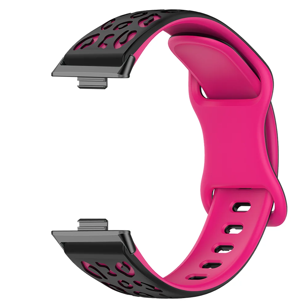 

Leopard Print Wristband For Huawei Watch Fit 3 Quick Release Washable Silicone Replacement Adjustable Smart Watch Strap Unisex