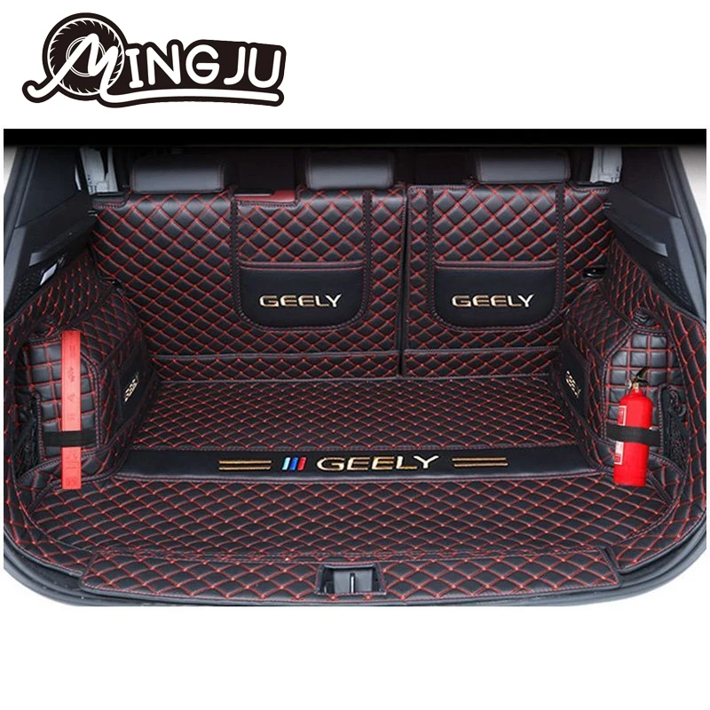 For Geely coolray 2023 2024 2025 Car Boot Mat Rear Trunk Liner Cargo Leather Floor Carpet Tray Protector Accessories