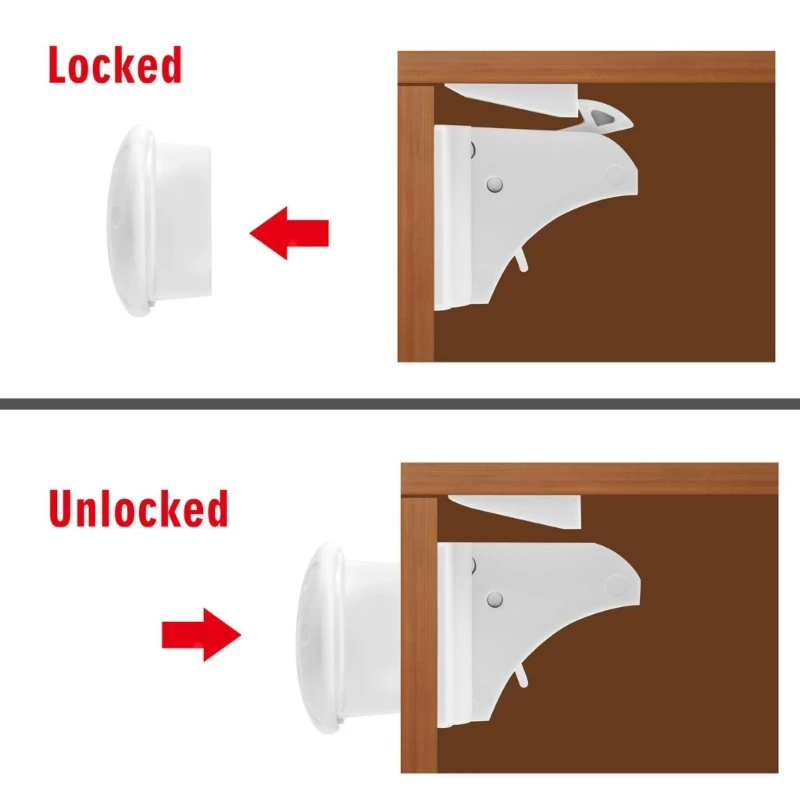 Simple & Effective Magnetic Locks Child Safety Magnetic Locks fit for Cabinets