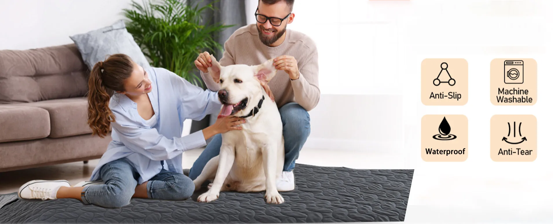 Wasserdichte Hundedecke Sofabezug Haustierdecke für Möbel Bett Couch - Leicht zu Reinigende Hundedecke – Detail 1