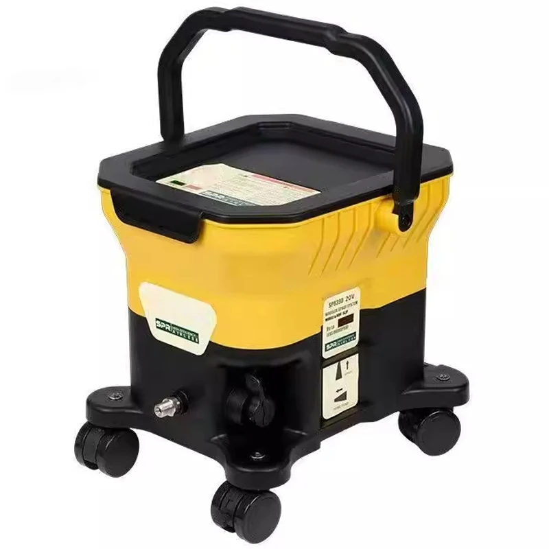 Multi-Function Latex Paint Sprayer Lithium-Powered Floor-Standing Airless Sprayer Floor Paint Spray Gun Adjustable Flow Rate