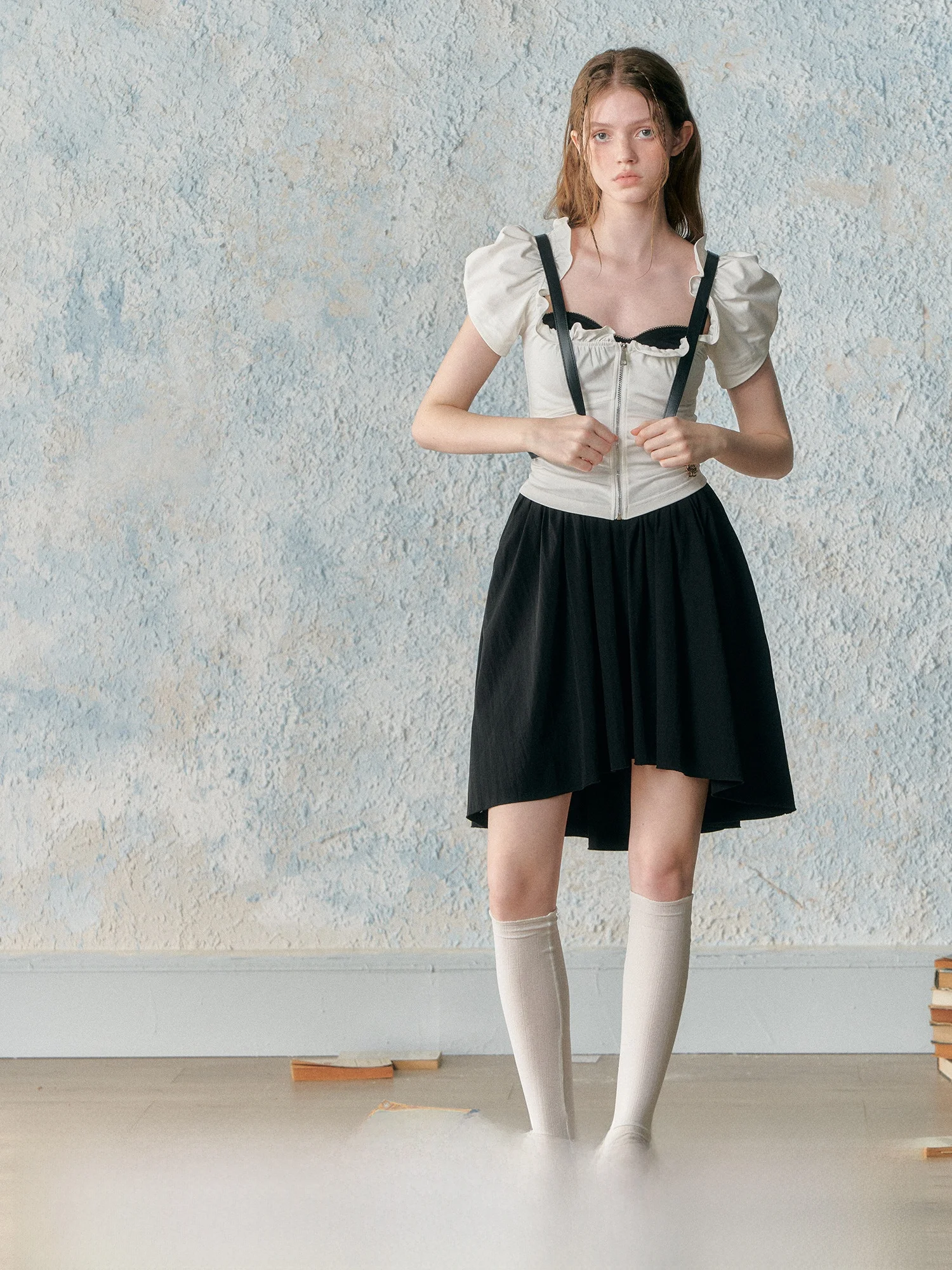 

Романтический летний новый комплект из двух предметов Sle LL U-Ne Bubble Sve Faionable полиэфирная ткань для молодых женщин в возрасте 8–25 лет