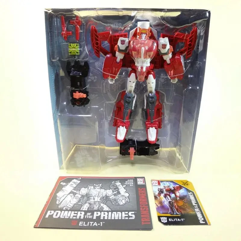 Hasbro Transformers Power of The Primes Elita One Voyager Class 18Cm Original Action Figure Kids Toys Birthday Present Collect