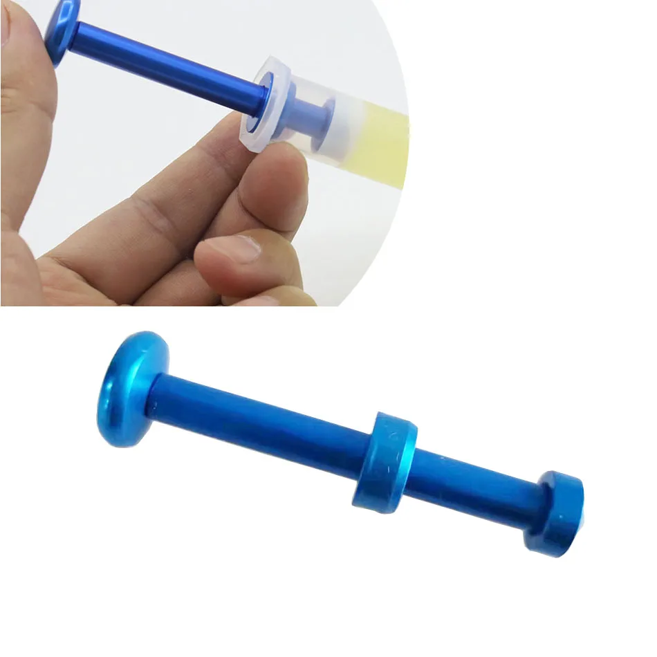 Aluminum Alloy Tube Piston Solder Paste Flux Booster Manual Syringe Plunger Dispenser Propulsion Tool Phone Repair