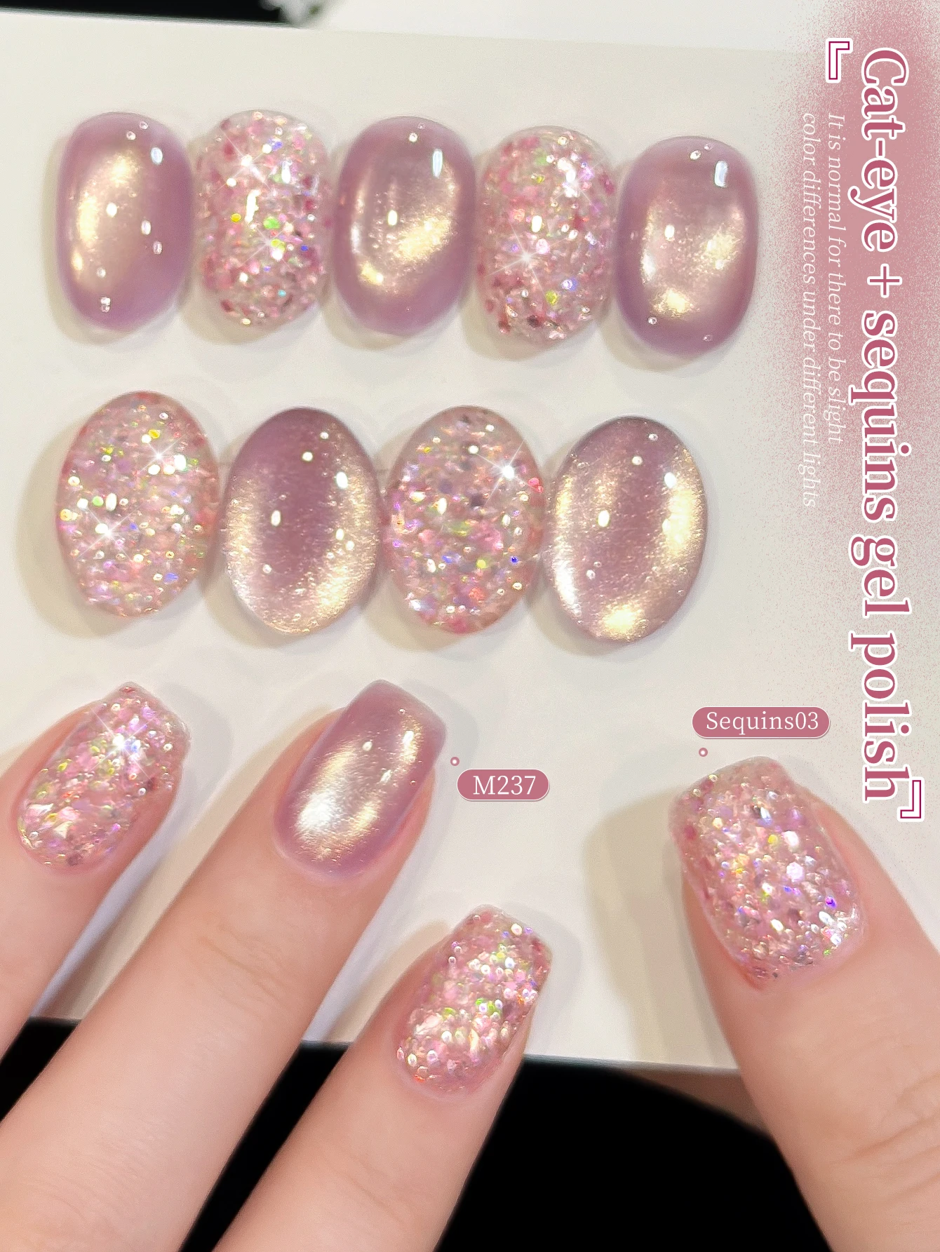 XEIJAYI 2Pcs 15ML Pink Cat Eye - đánh giá và giá Nail Art Cat Eye Pink