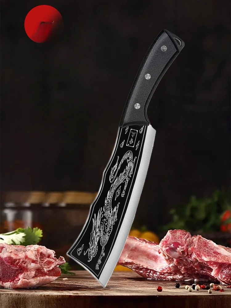 High Quality Thick Stainless Steel Forged Kitchen Chopping Knife Professional Handmade Meat Cleaver Cutter for Household