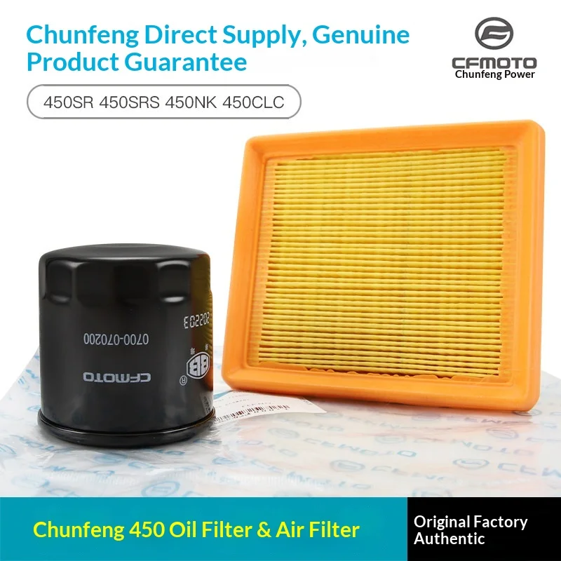High Flow Air Filter Engine Oil Filter Motorcycle Service Parts Fit CFMOTO 450SR 450SRS 450NK 450CLC 450MT
